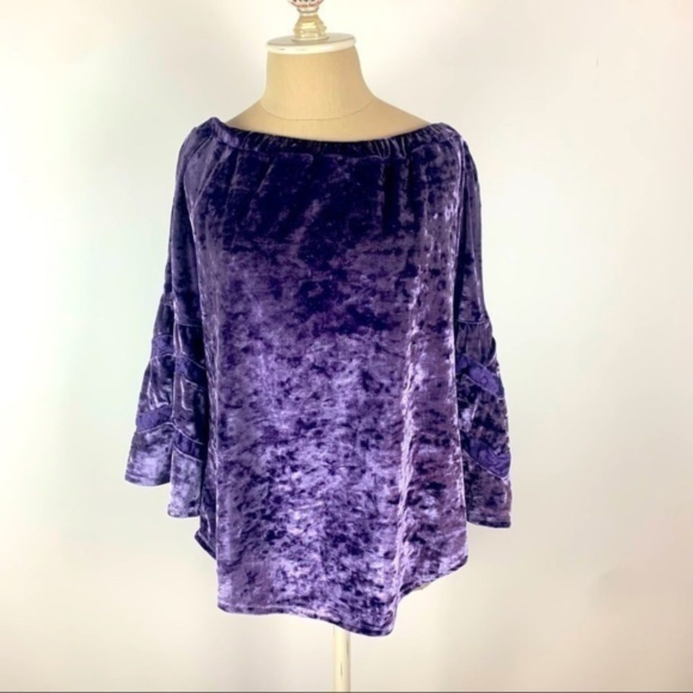 Purple Off The Shoulder Top